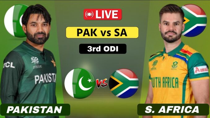 Pakistan vs Southafrica 3rd T20 ODI Pakistan vs South Africa Pakistan won by ODI series, Pakistan whitewashed South Africa on Home Ground
